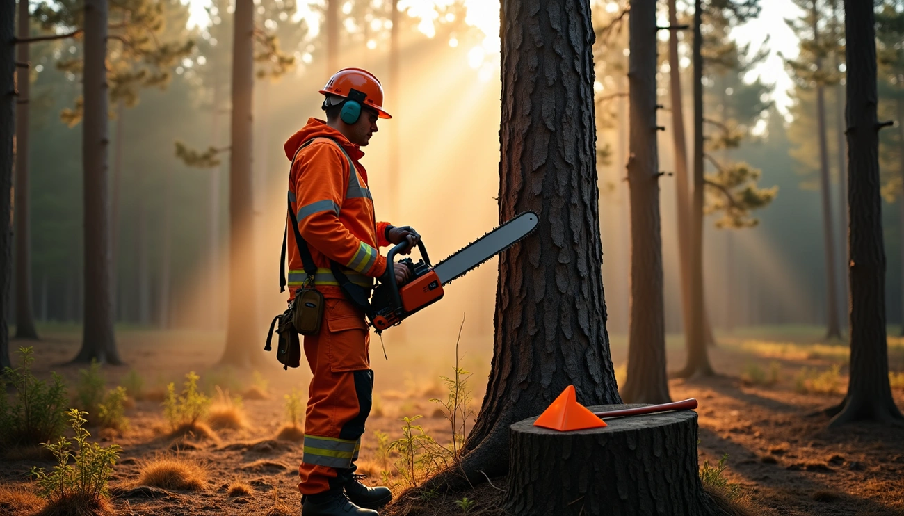 How to Fell a Tree with Chainsaw