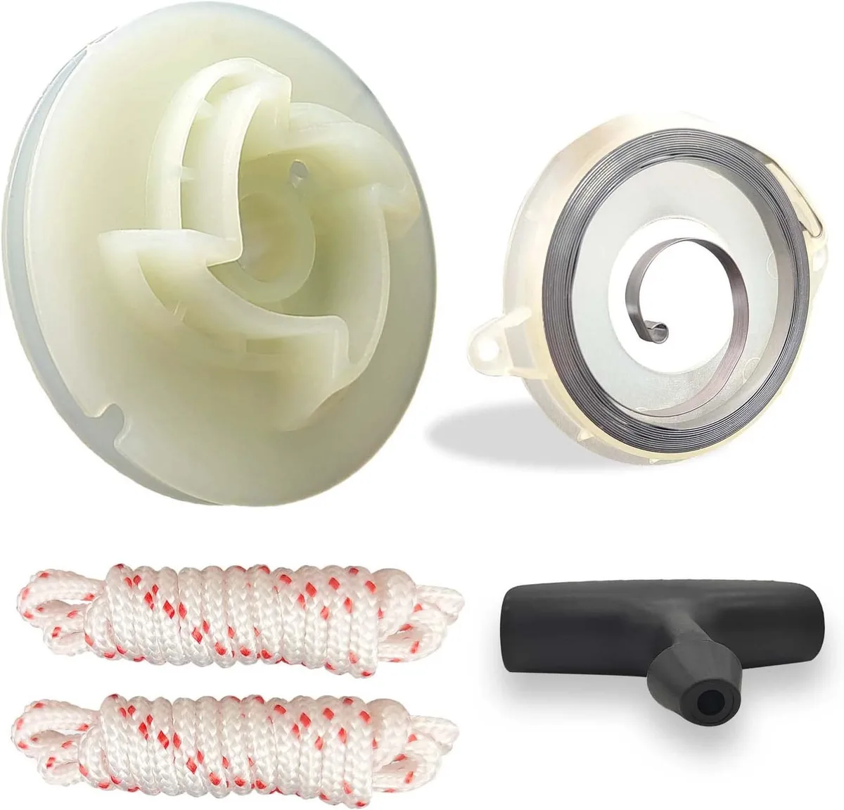 Starter pulley rope groove